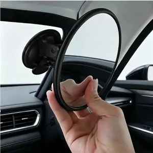 360° Rotating Car Rearview Mirror with Convex Lens & Suction Cup Mount, Easy Install All-in-One Rearview Mirror for Cars, Trucks, SUVs, Motorcycles - Enhanced Visibility & Fashionable Design.Upgrade silicone sucker