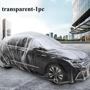 Disposable Car Cover Indoor PEVA Car Cover Transparent Soft  Auto Exterior Protector Universal