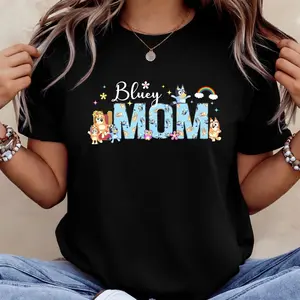 Blue Mom Blue Muffin Bingo T-Shirt Mom Gift Mother Day