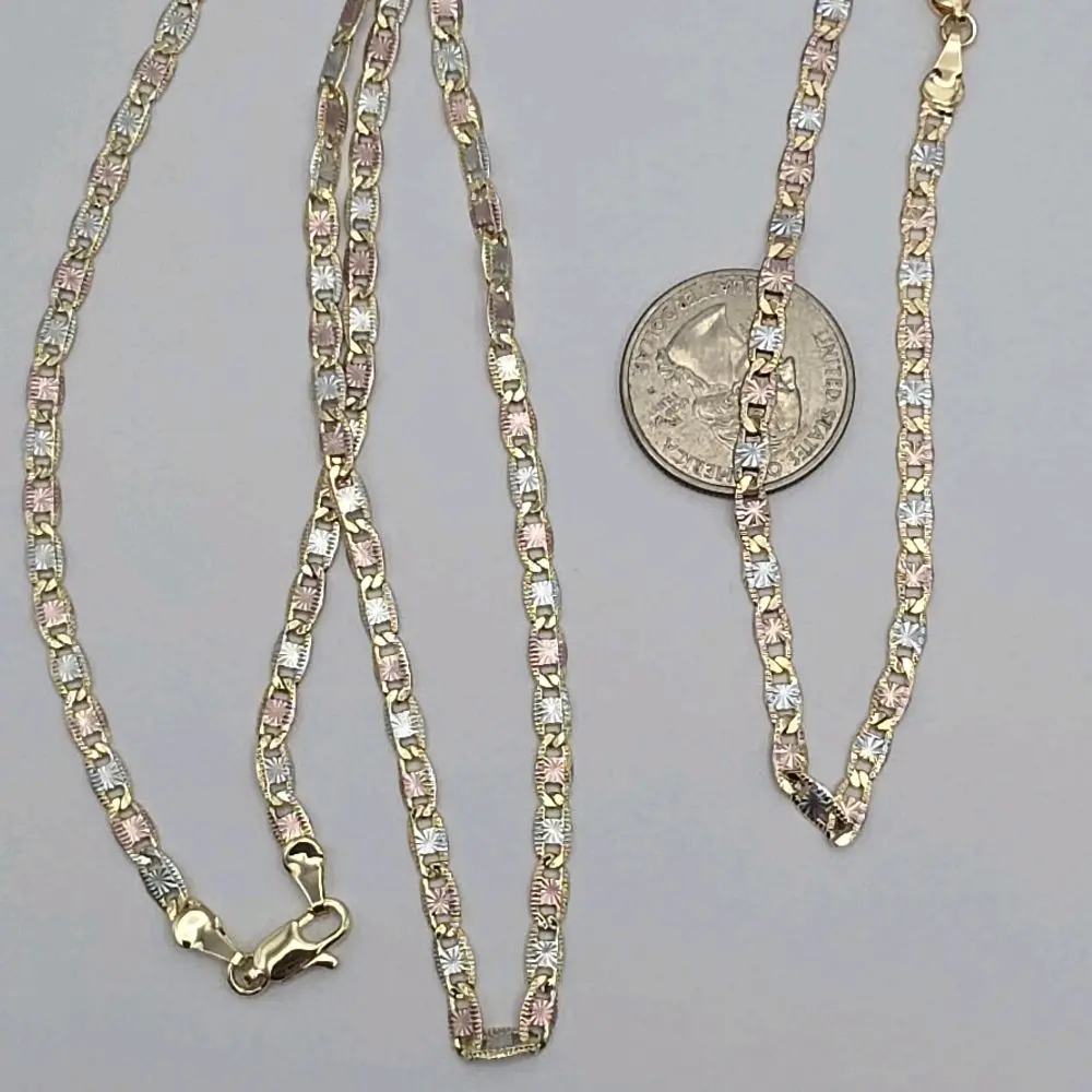 New style set chain 20"inches with bracelet 8"inches 3N gold-plated three colors fashion design