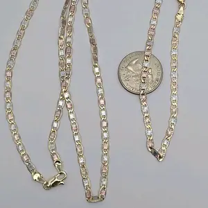 New style set chain 24"inches with bracelet 8"inches 3N gold-plated three colors fashion design