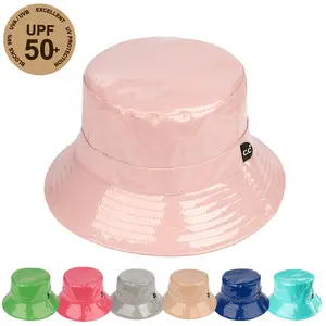 C.C Shiny PU Unisex Rain Bucket Hat for Fashion Accessories for Women unisex hat
