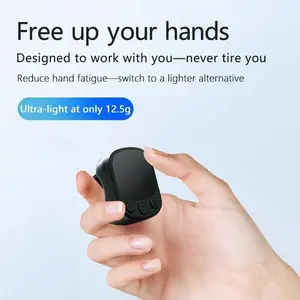 Bluetooth-compatible Remote Control for Phone, Air Touch Screen Remote, Flip Pages Remotely, Photo Assistant Shutter, Live Streaming Like Button, Universal Use