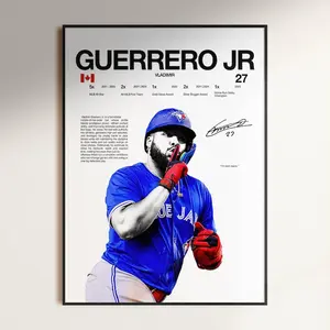 Vladimir Guerrero Jr Poster,  Wall Print, Toronto Blue Jays Wall Print, Baseball ,  Athlete Print, Baseball Room Gift