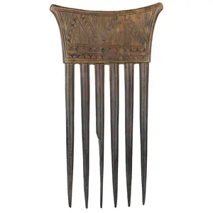 Vintage Baule Comb from Ivory Coast - 6.5" x 3.75"