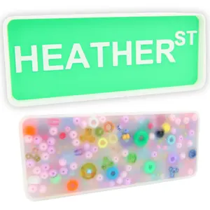 PERSONALIZED Street name - Picky Party Pad and Tray - Satisfy Your Urge to Pick, Pop and Peel Stress-Free! Anxiety Relief Squishy Maker