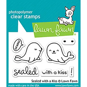 Lawn Fawn - Clear Stamps - Sealed with a Kiss