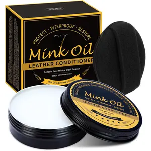 Oil for Leather Boots, Boot Leather Care Kit, Leather Shoe Care Kit for Cowboy Boots, Work Boots, Leather Conditioner and Cleaner All-  Soften and Restore Shoes