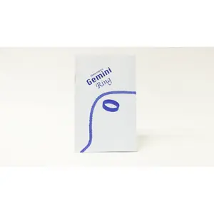 Chazpro Gemini Ring Brass White Rope Version Magic Trick with Routines and Handling Tips by Chuck Leach
