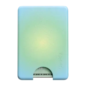 Casely MagWallet | Aura | Inner Glow | Green | Slim Wallet Card Holder | Compatible with MagSafe | Soft-Touch Hard Silicone | Holds Up to 3 Cards