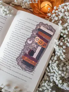 Spooky Cute Bookshelf Die-Cut Bookmark for Halloween Loving Booktok Readers