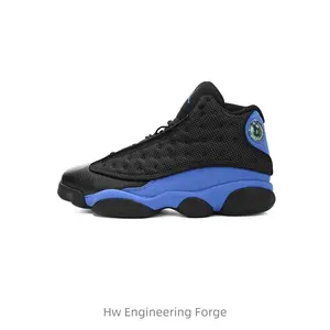 Comfortable and retro mid-top basketball shoes in Royal blue for men