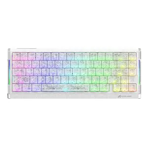 R68HE RGB Mechanical Gaming Keyboard USB-C Wired, Custom Magnetic Axis E-sports grade Hall sensor Carbon fiber composite material Versatile Computer Keyboard Suits For Office Computer Use