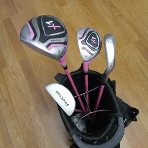 Precise X7 4 Piece Junior Golf Set Pink Size Junior Left Hand 3 - 6yrs