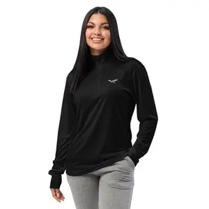Women's Quarter-Zip Pullover - Ultra-Light, Moisture-Wicking, Odor-Resistant, 100% Polyester, Regular Fit, Cadet Collar, Color-Matching Zipper