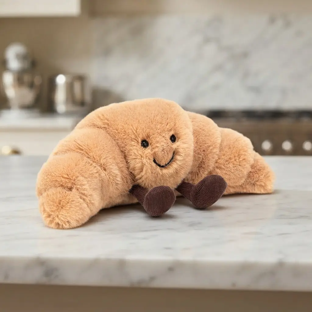 Jellycat Cute Amuseables Croissant Plush Soft Bread Pillow Kawaii Food Plush Gift