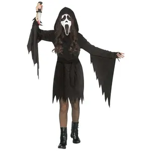 Girl's Glitter Ghost Face Costume