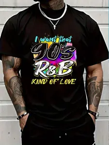 100% Cotton I Want That 90s RB Kind Of Love, Retro 90's Music, 90s RB T-Shirt Women's Men's Graphic Tee Crew Neck summer vacation Tops