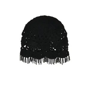 8 Other Reasons Hand-crocheted Beanie in Black