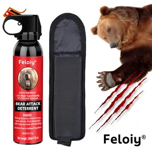 Outdoor bear repellent spray with pocket – an essential for self-defense in the wild, 11 Oz/16Oz