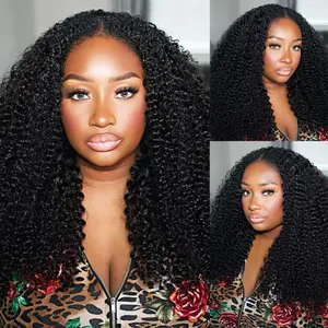 Curly Hair Wigs 100% Human Hair 13x4 Transparent Lace Frontal Wig Pre Plucked 180 Density 4x4 Lace Closure Jerry Curly Wigs 100% Human Hair Wigs#FallFreshness#outdoorfun