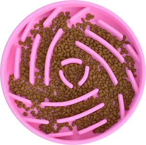 Cute Anti-Choking Cat Food Dispenser – Durable Slow Feeder Bowl