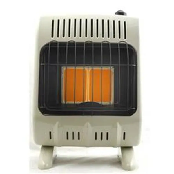 10,000 BTU Infrared Vent Free Wall LPG Heater with Base, Manual Control & Blower