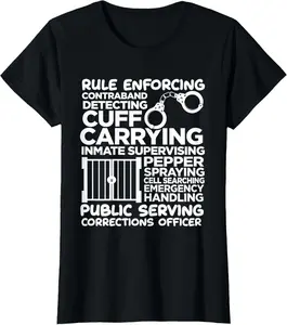 100% Cotton Fashion Garment Funny Correction Officer Correctional Officer Gifts T-Shirt
