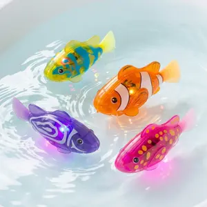 Water-Powered Glowing Fish Robot – Interactive, Light-Up Swimming Toy for Babies, Toddlers & Bathtime Fun,summervibes
