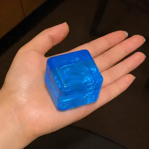 Lifelum Ice Cube Squishy Squeeze Ball for Stress Relief, Realistic Slow Rising Sensory Fidget for Adults Office Desk