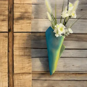 Sunbeam Filament Wall Planter Vase | Napkin-Shaped Vertical Garden Pot