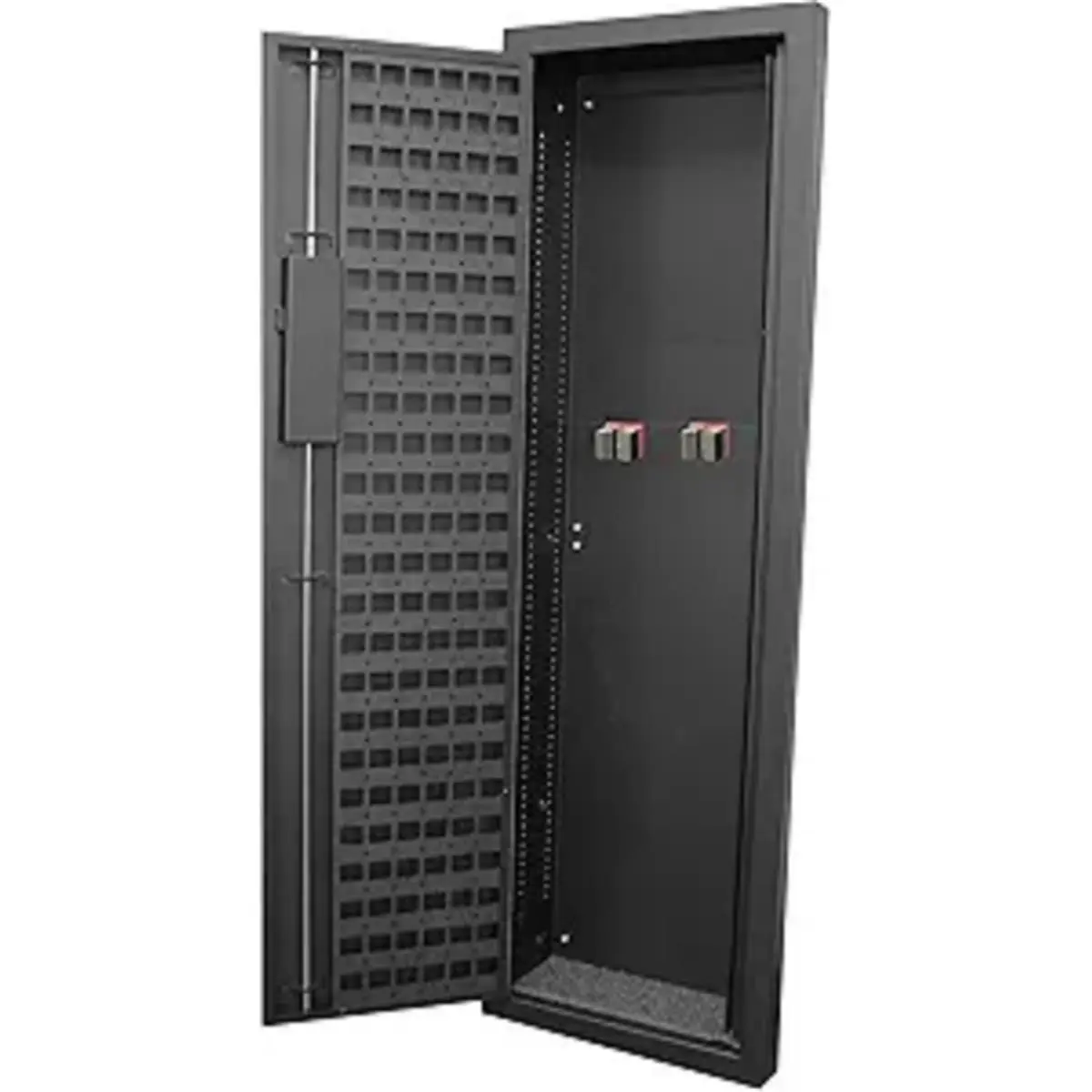 V Line TCV Series In-Wall Tactical Closet Vault - Wall-Mounted Powder Coated Reinforced Steel Home Security Safe for Tactical Users' Gun & Gear Storage, Flat Black, Quick Lock Safe Storage