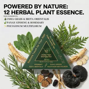 Selvioren Anti-Thinning Shampoo Bar (120g) | Plant-Based Hair Products | Usma Grass Formula for Receding Edges | 100% Natural Root Strengthening | 2x Concentrated Growth Solution | Postpartum Shedding & Oily Scalp | Sulfate Free Hair Gloss