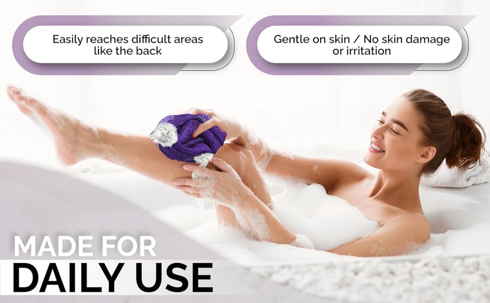 African Net Sponge, Authentic, with Knots, Exfoliating Bath Wash Cloth, Real Sapo, Black Owned, Long Sponge, Body Exfoliator, Shower Accessories, Back Foot Scalp Scrub Dead Skin Remover (Black)