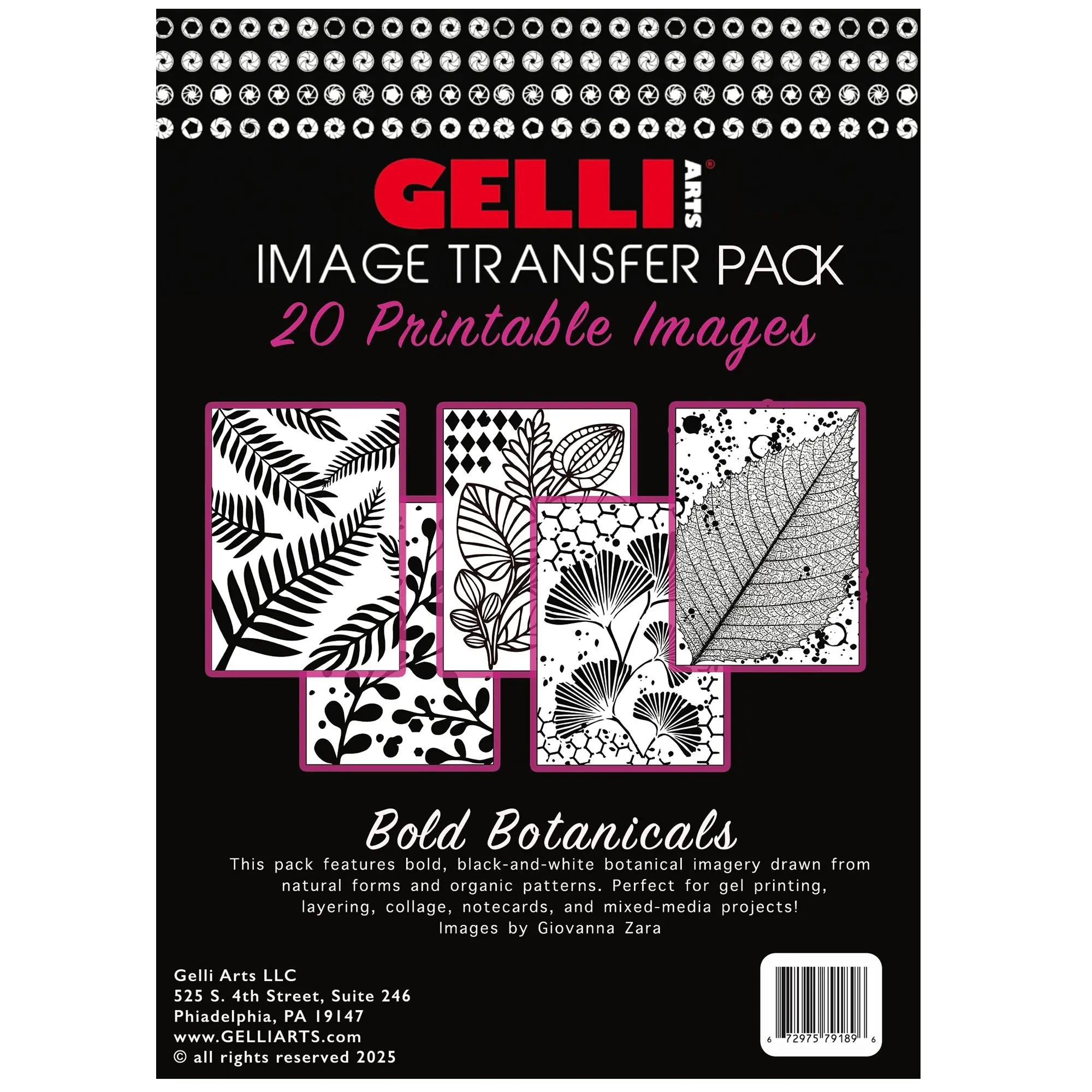 IT'S NEW!!!!  IMAGE TRANSFER PACK - BOLD BOTANICALS - 20-5"x7" Prints