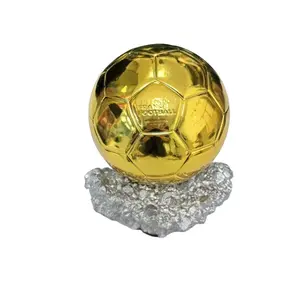 Golden Ball Trophy Exclusive Collectible Display Piece Celebrate Achievements Feel Proud Perfect for Football Fans Festive Gift Idea