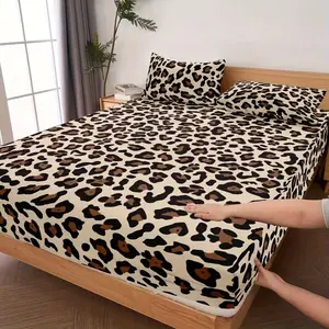 3pcs Leopard Print Bedding Set, Soft High-Definition Digital Print Sheet Set, All-Year Use, Perfect Gift for Family and Friends