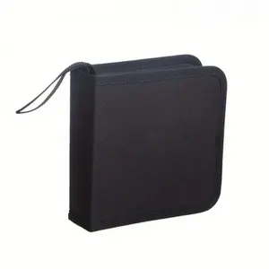 Portable Compact Wallet CD DVD Box Holder, 40 Slots Organizer for Car Home Travel, Store Movies Games Music Software, Essential Dorm Gift