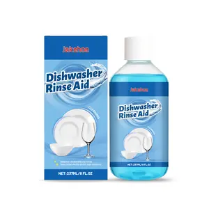 Jakehoe Dishwasher Rinse Aid 237ml Household Detergent for Stain & Grease Removal Leaves Dishes Clean & Shiny