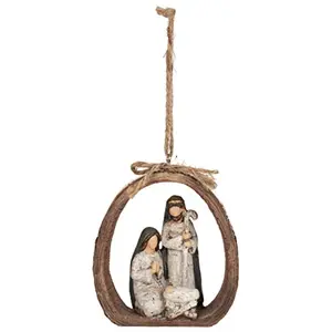 Ganz Nativity Holy Family Resin Christmas Tree Ornament 3.7 inch