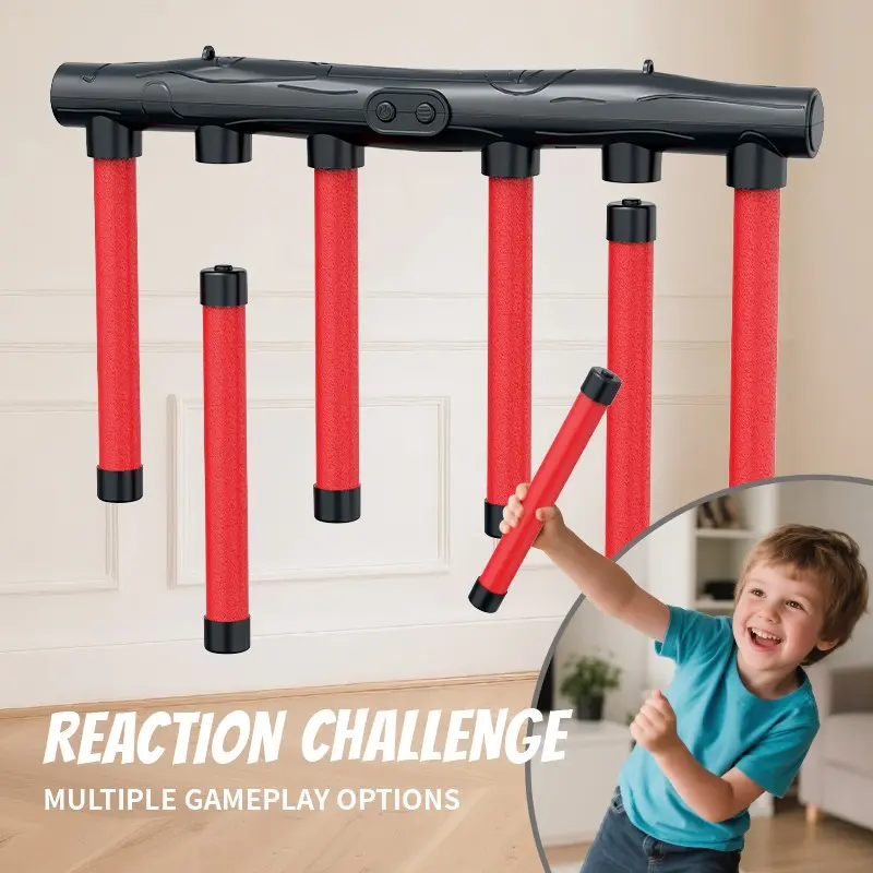 Eye Quick Hand Fast Toy, Children Reaction Trainer, Grab Stick Machine, Educational Toy, Parent-Child Interaction, Family Fun Game, Fun Learning Game