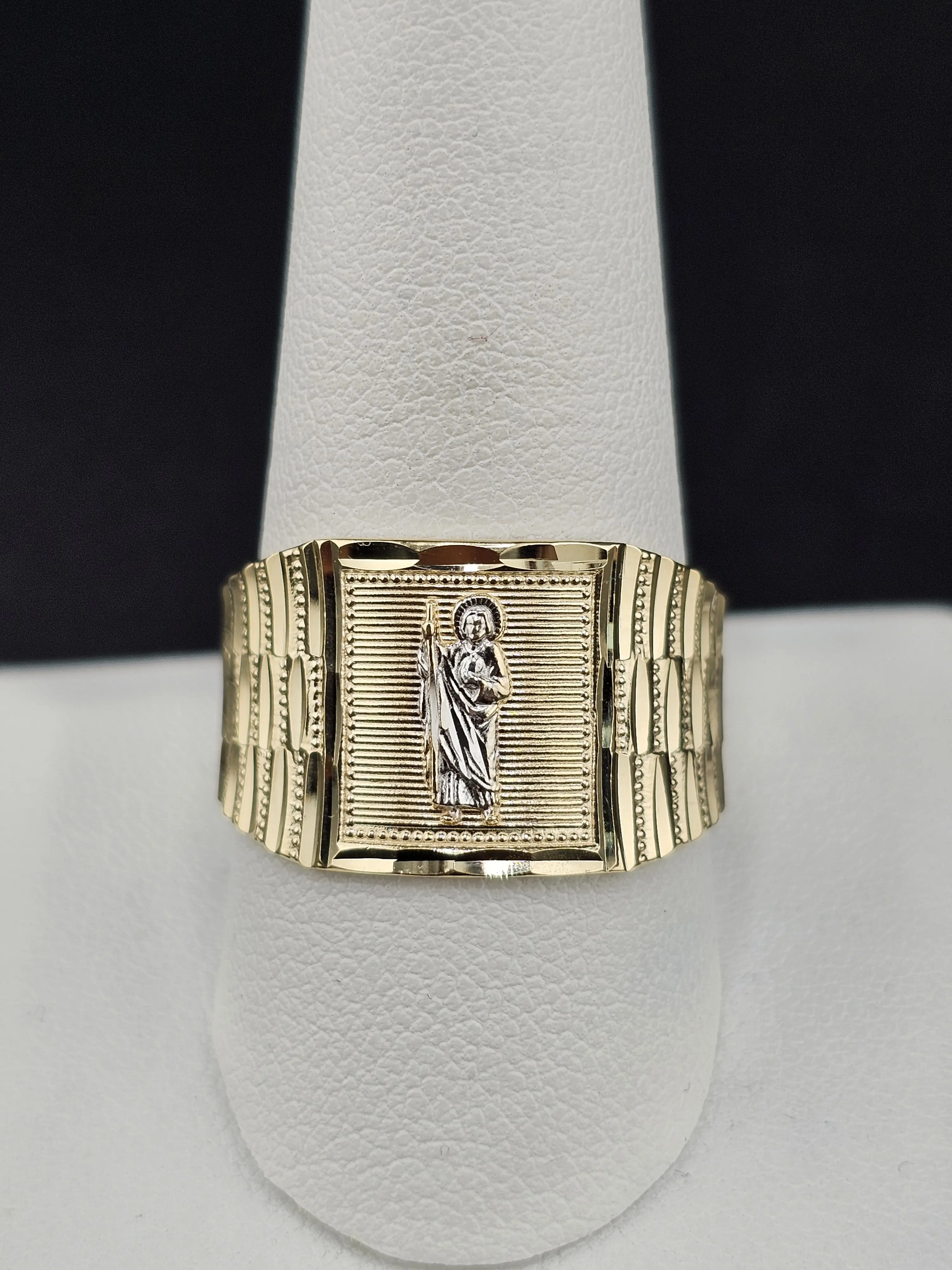 14K Gold Men's Ring - San Judas