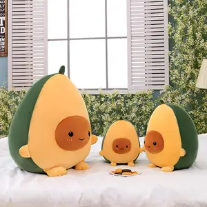 SNOWOLF 11.8" 15.7" 23.6" Cute Pear Avocado Plush Pillow Doll Stuffed Animal Soft Hugging Plushie Toy For Christmas Valentine's Day Gifts Boys Girls