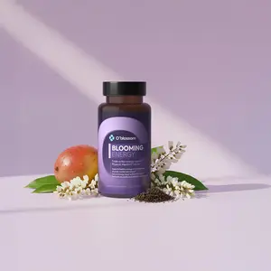 O'blossom Blooming Energy Antioxidant Supplement – Natural 3× Longer-Lasting Energy with Next-Generation Mango Extract (Zynamite), InnovaTea Caffeine, L-Theanine, Quercetin & Rhodiola Rosea for Focus, Mood & Stress Support – Gluten-Free, Vegan, Non-GMO