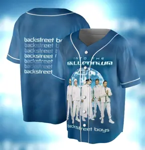 Backstreet Boys Millennium Tour Baseball Jersey Vintage Music Fan Shirt, Everyday Wear, No Fuss Style, Layer-Friendly, Works in