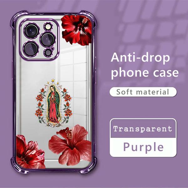 Virgin Mary and Flowers Pattern Phone case for iPhone 17Pro Max Air 16Plus E 15 14 13 12 11 Samsung Galaxy S26Ultra S25 S24FE S23 S22 cases, Soft TPU, Bumper Drop Protection, Rugged Durable Back Cover, Perfect Gift for Girls anti-fall mobile phone case Virgin Mary and Flowers Pattern Phone case for iPhone 17Pro Max Air 16Plus E 15 14 13 12 11 Samsung Galaxy S26Ultra S25 S24FE S23 S22 cases, Soft TPU, Bumper Drop Protection, Rugged Durable Back Cover, Perfect Gift for Girls anti-fall mobile phone case