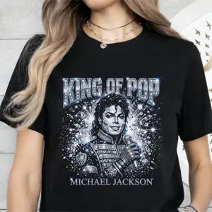 Michael Jacks00n King of Pop T-Shirt, Unisex Hip Hop Streetwear Tee