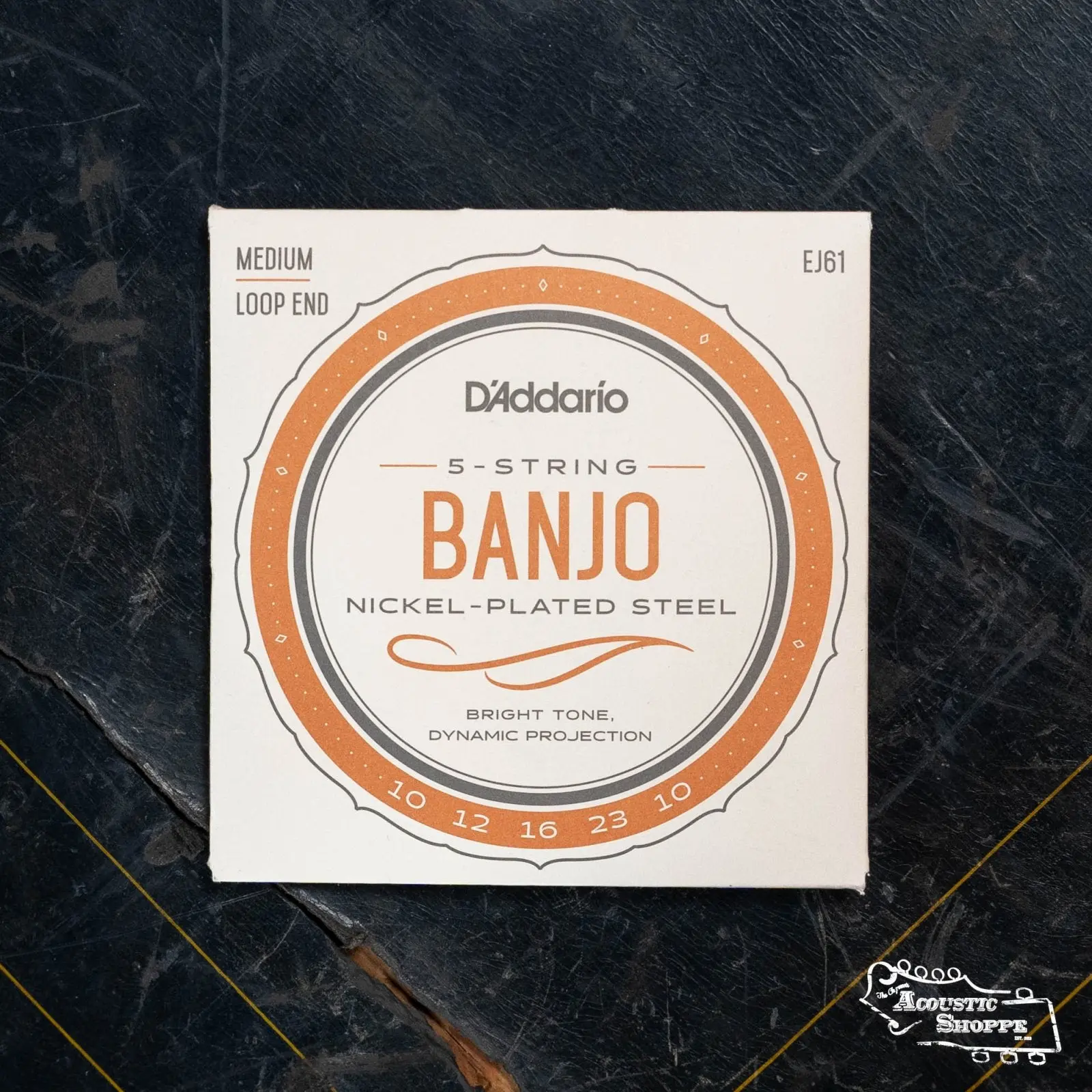 D'Addario EJ61 5-String Banjo Strings, Nickel, Medium 10-23