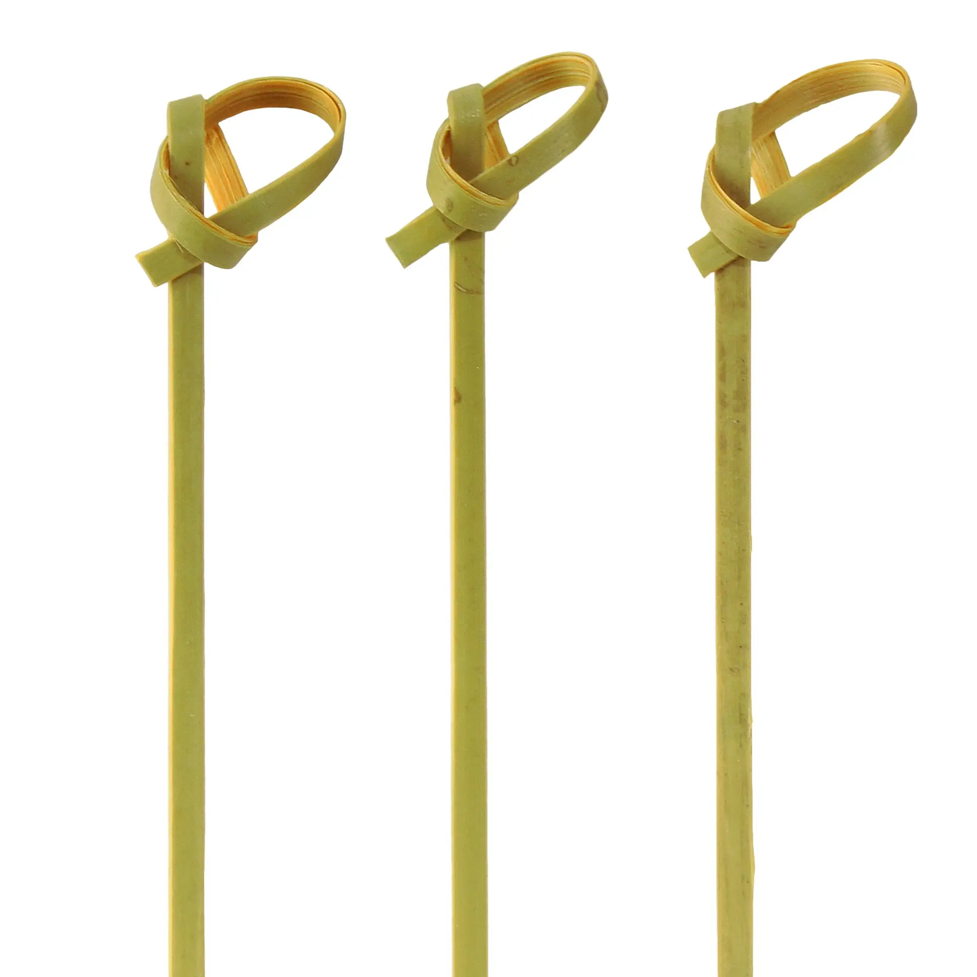 Green Knot Bamboo Food Picks