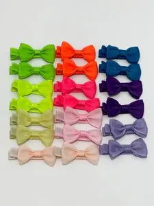 20pcs Mini Macaron Color Bow Hair Clips, Hair Clip Set, Super Cute Clips, Cute Woven Design, Safe Non-Damaging, Perfect for Daily Wear & Holiday Gifts